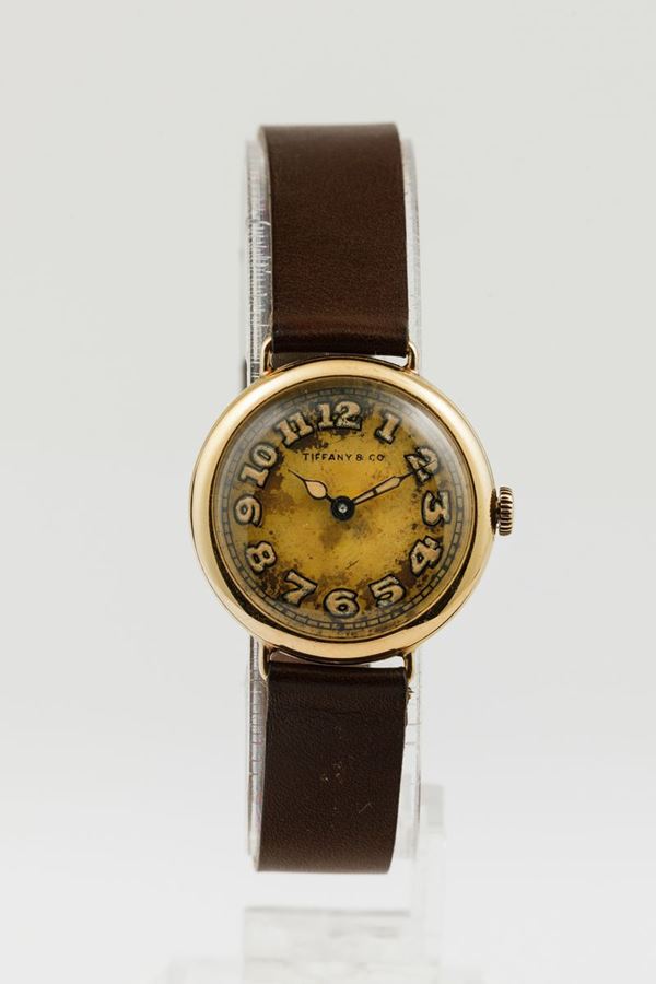 TIFFANY/AGASSIZ - Orologio da donna realizzato per Tiffany con cassa in oro 18k a cerniera e movimento Agassiz