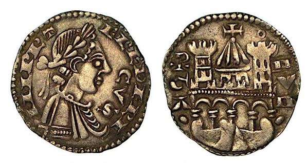 BERGAMO. Comune, a nome di Federico II (1194-1250). Grosso da 4 denari, anni 1236-1250.