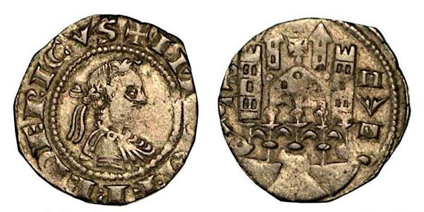 BERGAMO. Comune, a nome di Federico II (1194-1250). Denaro planeto, anni 1265-1270.