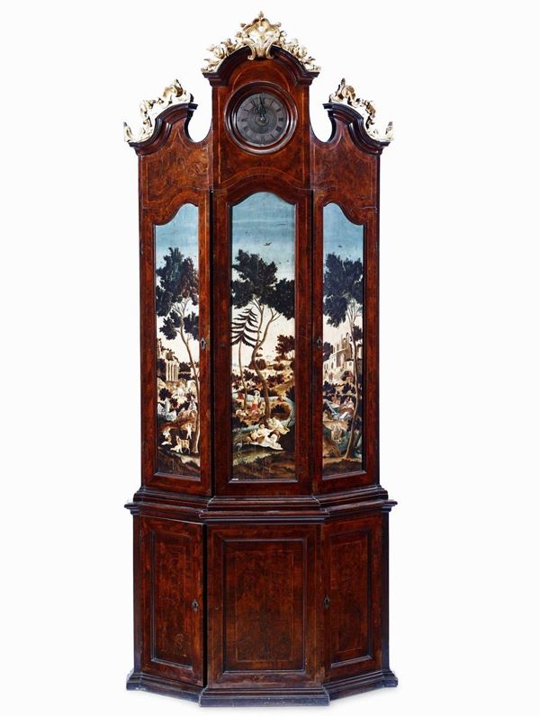 Importante e raro orologio a trumeau, Verona XVIII secolo