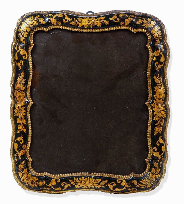 Specchio Legno scolpito, dorato e laccato Arte veneziana del XVIII secolo