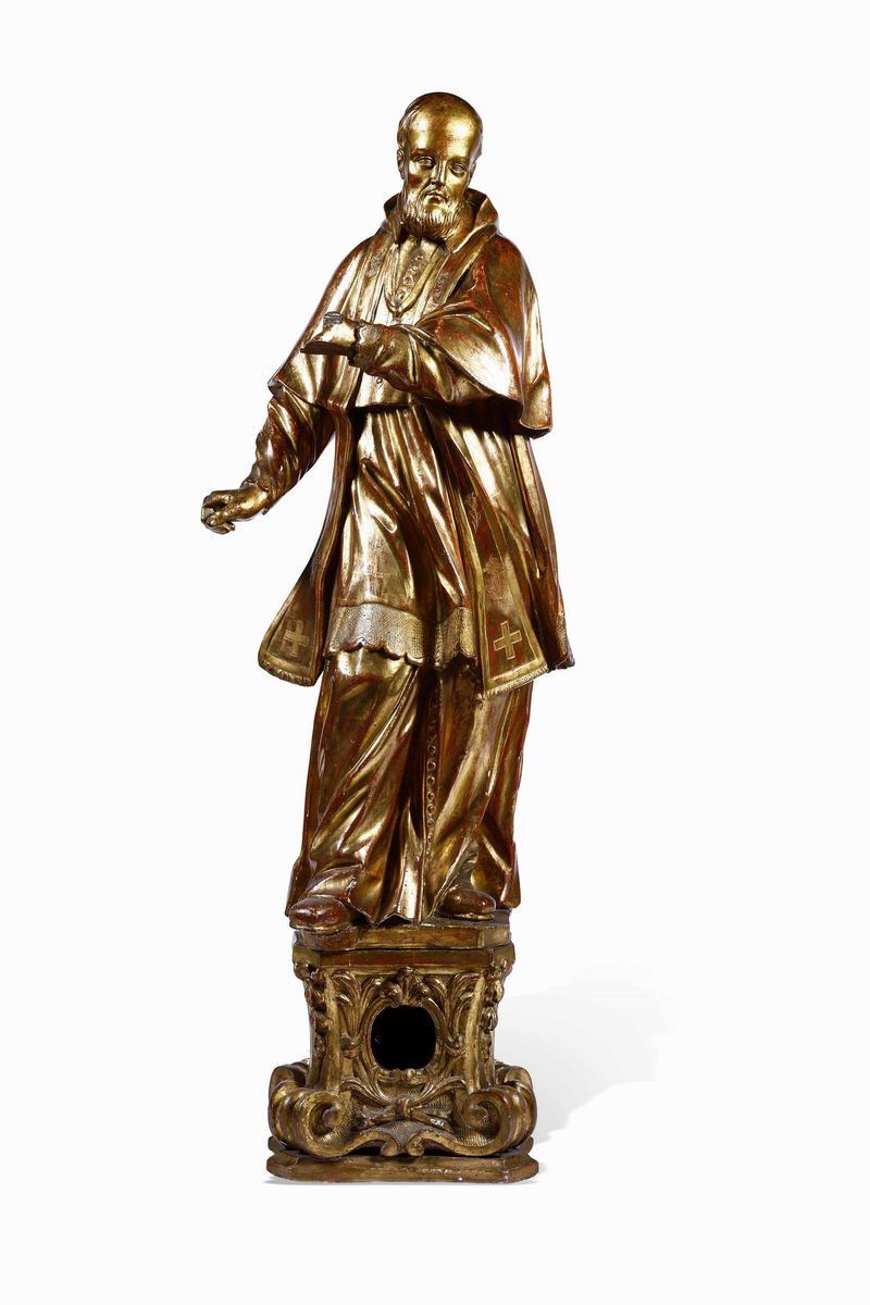 Figura di Eccesiastico. Arte barocca italiana, XVIII secolo  - Auction Sculptures | Cambi Time - Cambi Casa d'Aste