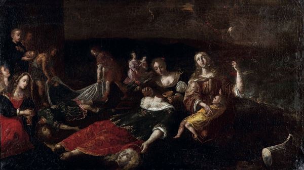 Scuola italiana del XVII secolo Scena di martirio