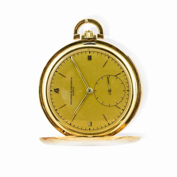 VACHERON & CONSTANTIN - Orologio da tasca ripetizione a slitta ore quarti e minuti 1920, cassa in oro  [..]