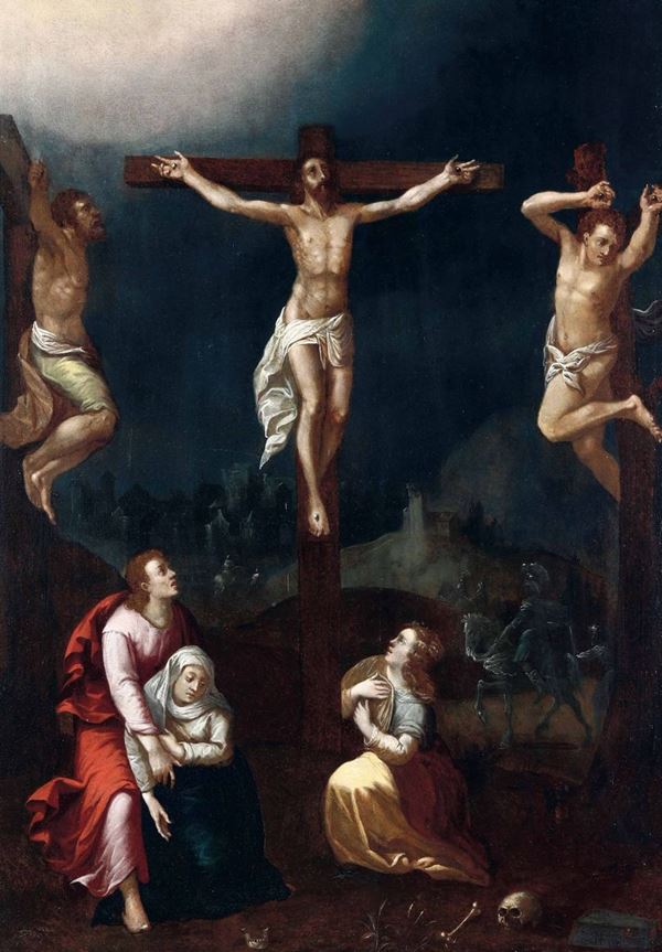 Geertgen tot Sint Jans (Leida 1460 - Haarlem 1490) Crocifissione con le Pie donne