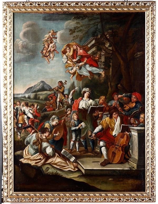 Scuola italiana del XVIII secolo Santa assunta in cielo
