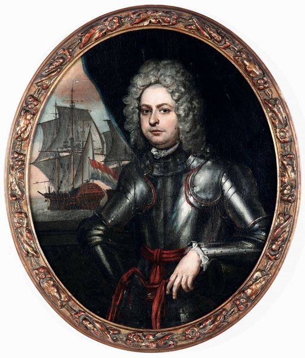 Arnold Boonen - Ritratto dell'ammiraglio Giovanni Guglielmo Friso van Nassau-Dietz