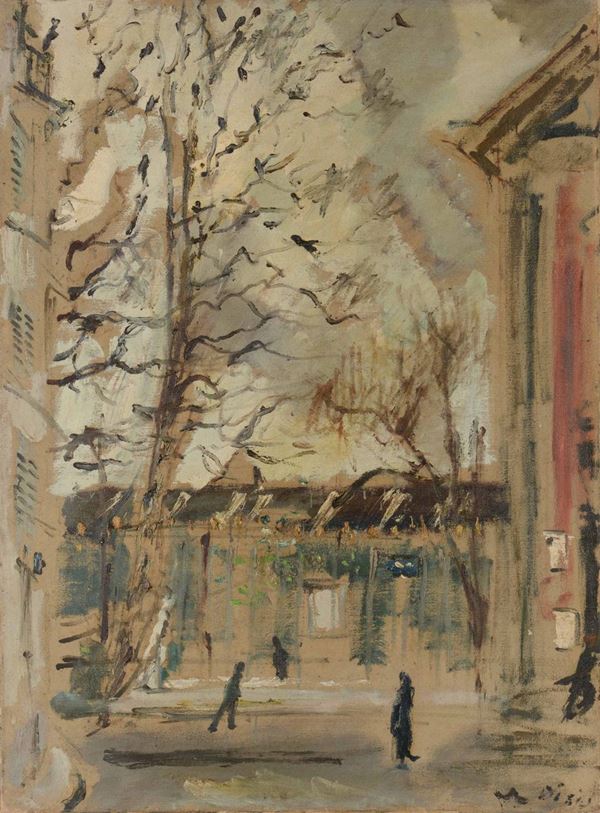 Filippo De Pisis (1896-1956) Veduta di Parigi, 1937