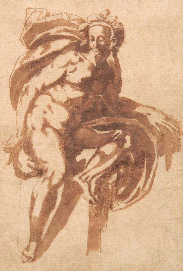 Scuola del XVI secolo Figura femminile seduta