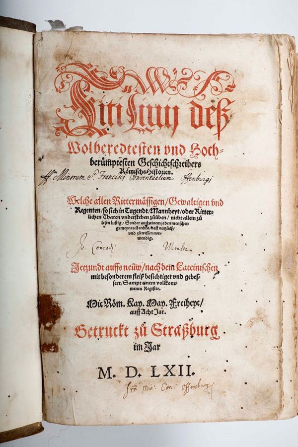 Tito Livio - Tito Livio Opere .... Betruct gu Strasburg 1562