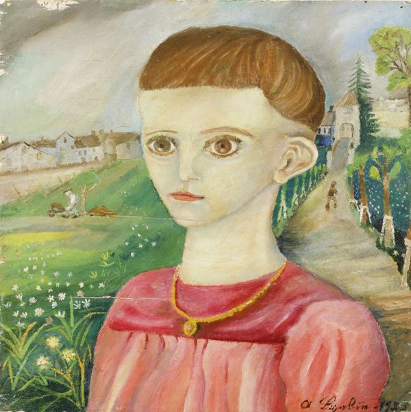 Antonio Ligabue (1899-1965) Ritratto di Elba, 1935