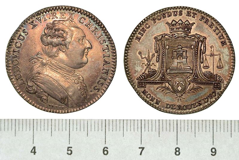 LUIGI XVI, 1774-1793. Medaglia in argento 1787. Rouen.  - Auction Numismatics -  [..]