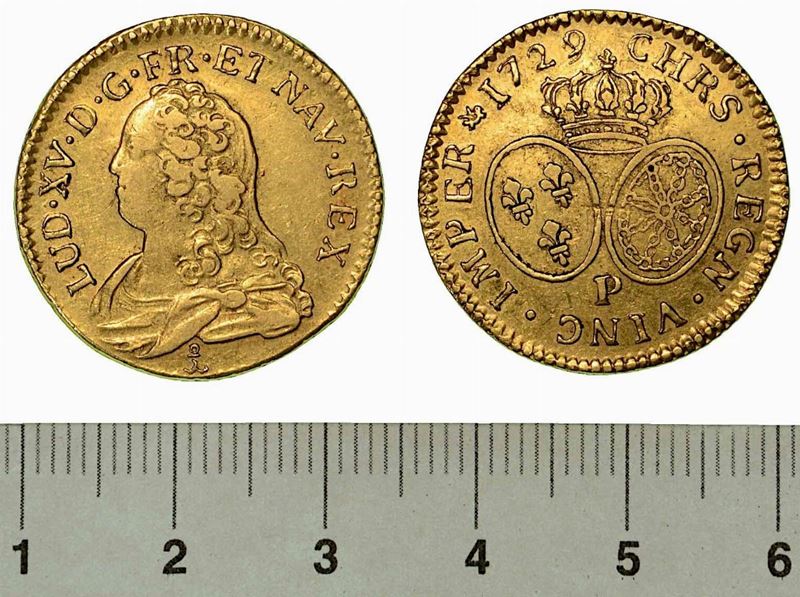 FRANCIA. LOUIS XV, 1715-1774. Louis d'or 1729.  - Auction Numismatics - Cambi Casa  [..]