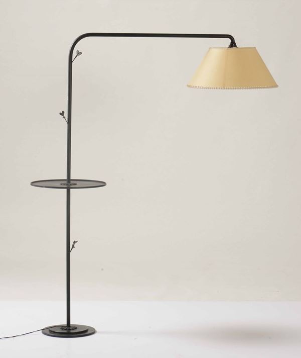 Coppia di lampade in ferro battuto, XX secolo