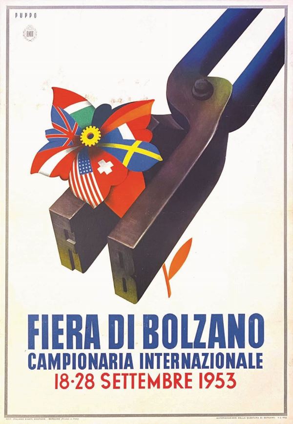 Mario Puppo - Mario Puppo (1913-1989) FIERA DI BOLZANO, CAMPIONARIA INTERNAZIONALE