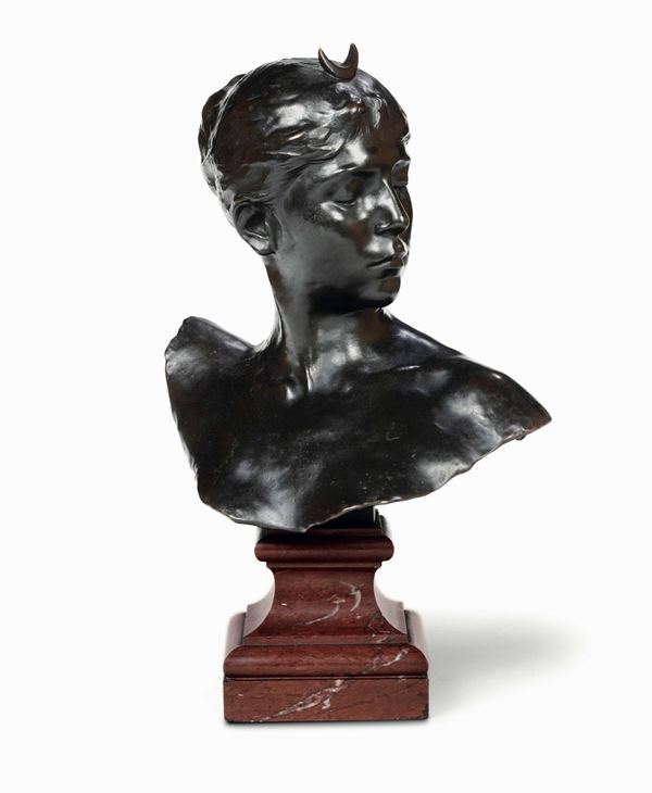 Alexandre Falguiere - Busto di Diana cacciatrice