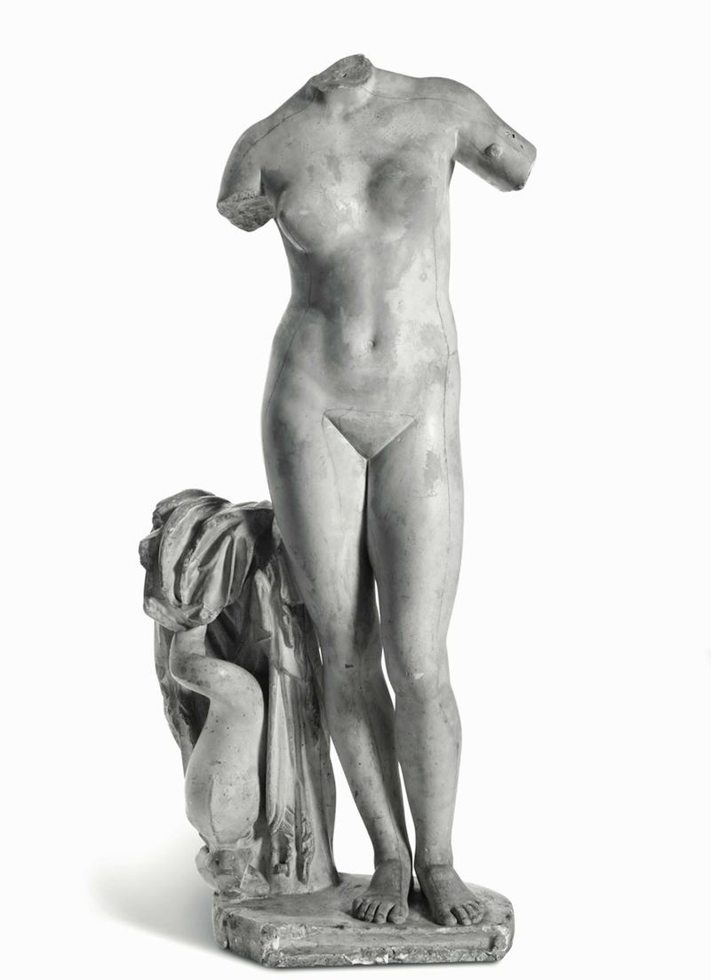 Venere in gesso da un modello della classicità antica. XX secolo  - Auction Italian Mansions - I - Cambi Casa d'Aste