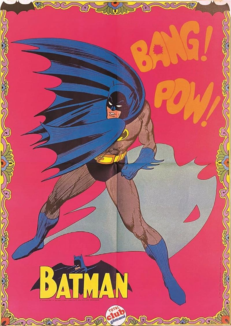 Bob Kane : Bob Kane (1915-1988) BATMAN BANG! POW!  - Auction Posters | Cambi Time - I - Cambi Casa d'Aste