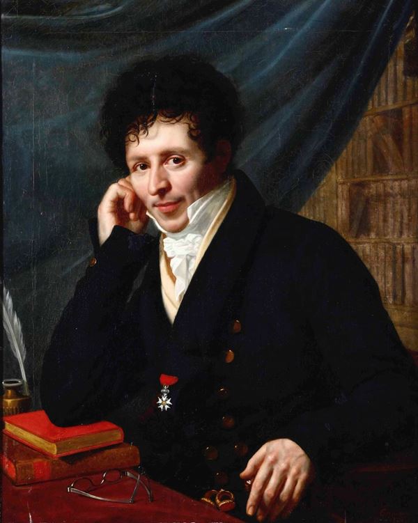 Jean Baptiste Louis Germain - Ritratto di gentiluomo con onorificenza della Legion d'Honneur francese
