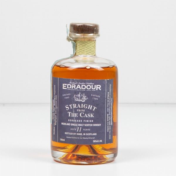 Edradour, Highland Single Malt Scotch Whisky Straight from the Cask Bordeaux finish 11 years old
