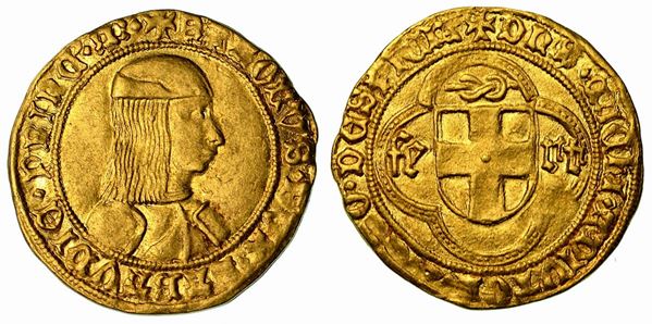 CARLO I. Il Guerriero. (1482-1490). Ducato d'oro (IV tipo).