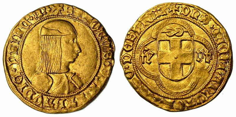 CARLO I. Il Guerriero. (1482-1490). Ducato d'oro (IV tipo).  - Asta Numismatica - Cambi Casa d'Aste