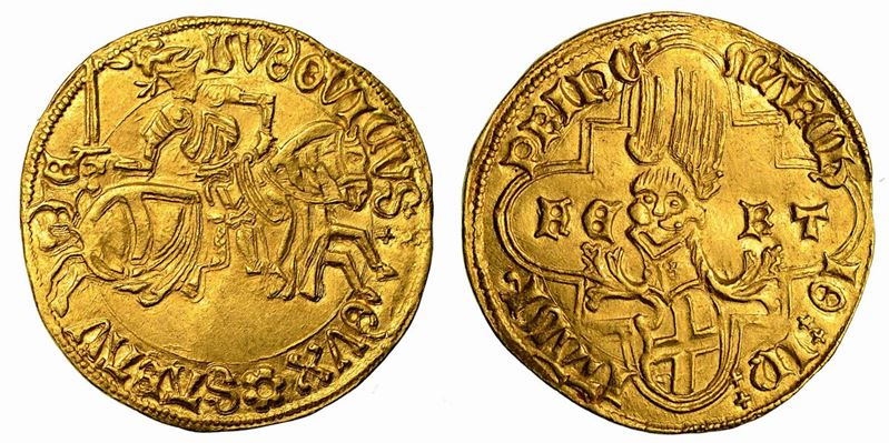 LUDOVICO I. Il Generoso (1440-1465). Ducato d'oro. Cornavin, zecchiere Giacomo Filippi.  - Asta Numismatica - Cambi Casa d'Aste