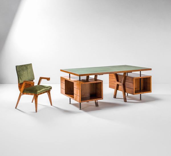 Amleto Sartori - Amleto Sartori. Set of desk with armchair.
