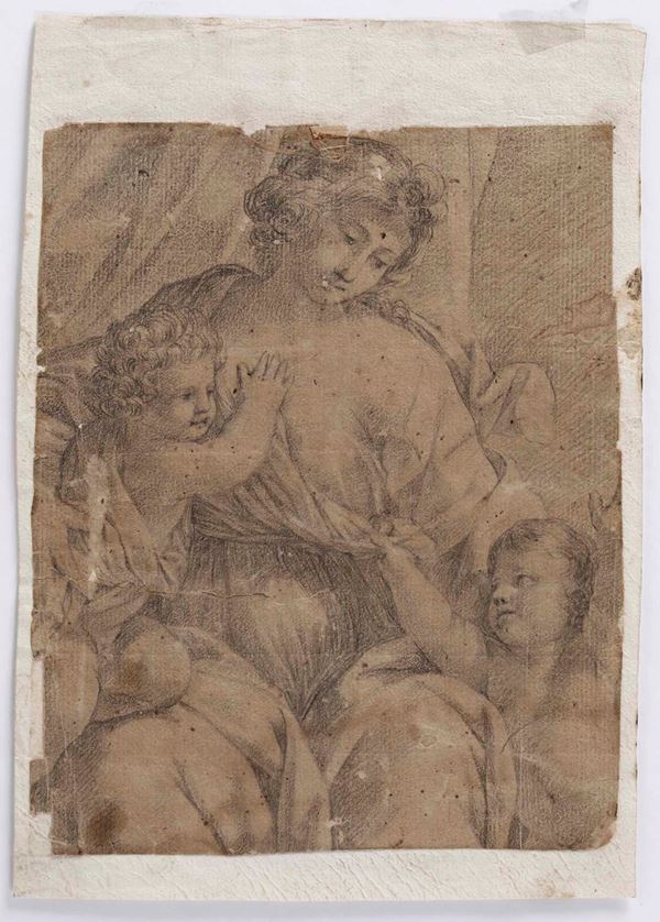 Cristoforo Roncalli detto il Pomarancio - Madonna con Bambino e San Giovannino