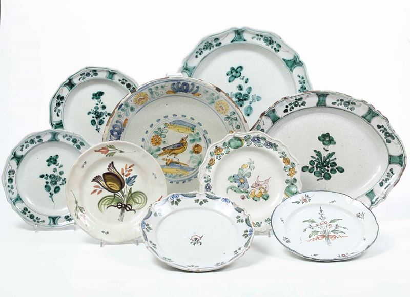 Sette piatti del XVIII secolo  - Asta Ceramiche e Vetri | Cambi Time - Cambi Casa d'Aste