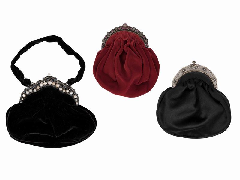 Three evening bags  - Auction Fine and Coral Jewels - Cambi Casa d'Aste