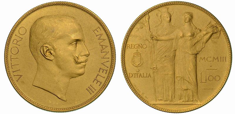REGNO D'ITALIA. VITTORIO EMANUELE III DI SAVOIA, 1900-1946. <BR> 100 Lire  [..]