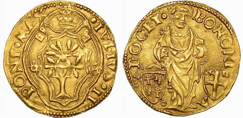 STATO PONTIFICIO. GIULIO II, 1503-1513. Ducato s.d. Bologna.  - Auction Numismatics  [..]
