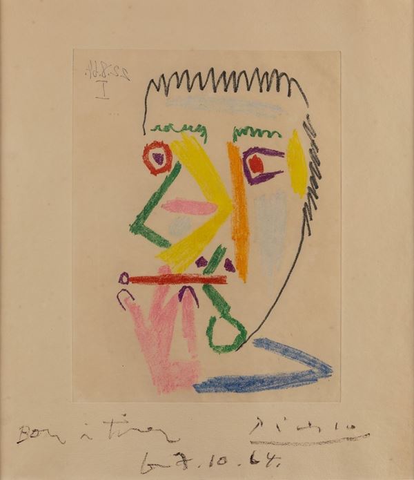 Pablo Picasso - Fumeur à la cigarette rouge 