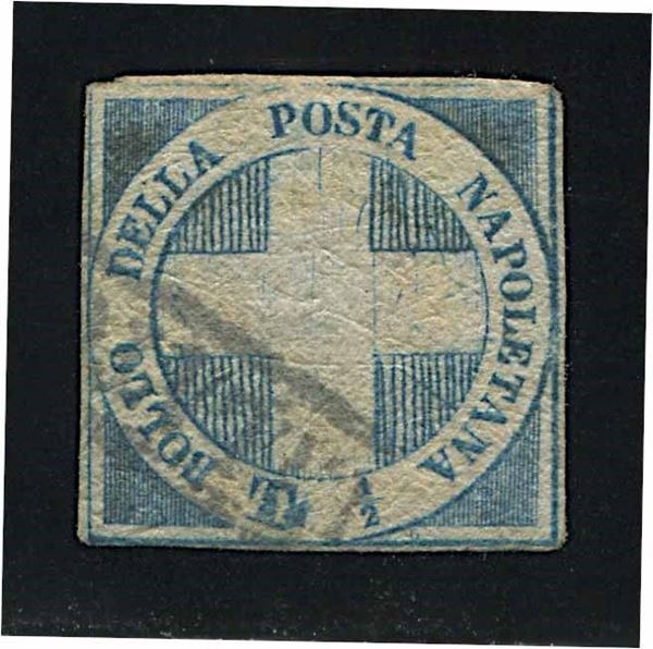 1860, Napoli Luogotenenza, 1/2 tornese “Crocetta” (S. 16).