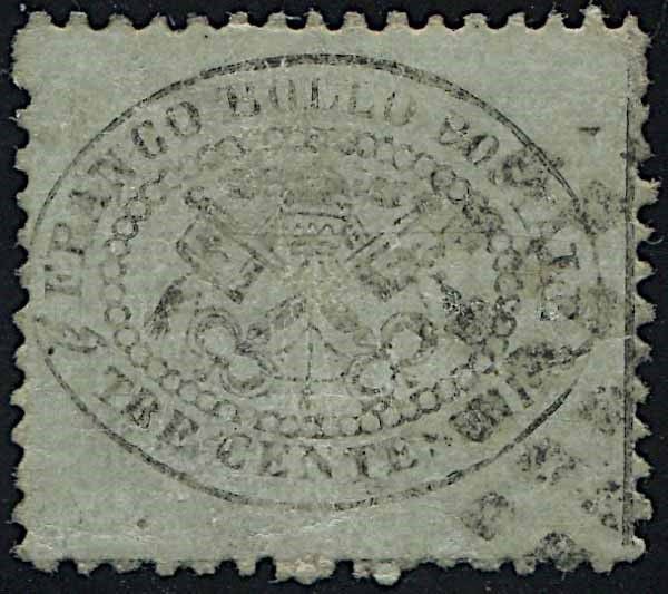 1863, Stato Pontificio, 3 cent. grigio (S. 24).
