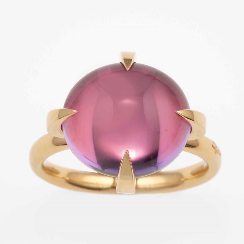 Amethyst and gold ring. Signed Pomellato. Fitted case  - Auction Fine and Coral  [..]