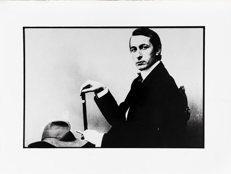 Giovanni Giovannetti : Ardengo Soffici  - stampa fotografica in b/n su carta Kodak - Asta Affordable Photos | Cambi Time - Cambi Casa d'Aste