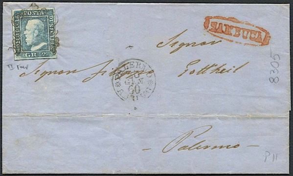 1859, Sicilia, lettera da Montevago.