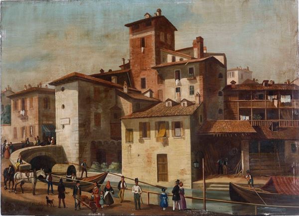 La pusterla di Sant’Ambrogio sul Naviglio a Milano, 1837