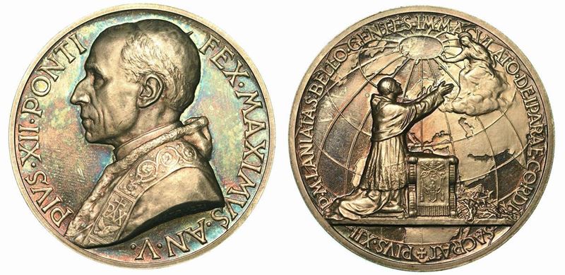 VATICANO. PIO XII, 1939-1958. Medaglia annuale A. V.  - Auction Numismatics - Cambi  [..]