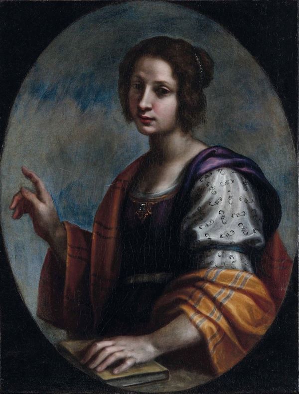 Francesco Curradi - Ritratto di giovane donna con libro