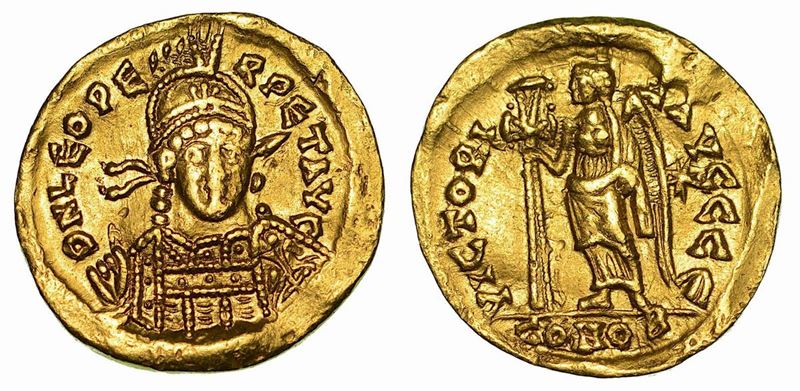 TURCHIA (IMPERO ROMANO D’ORIENTE). LEONE I, 457-474. Solido. Costantinopoli  [..]