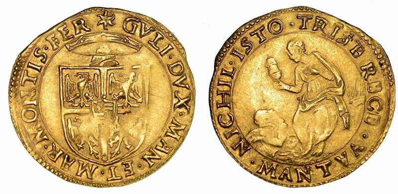 MANTOVA. GUGLIELMO GONZAGA, 1550-1587. Scudo d'oro del sole.  - Auction Numismatics  [..]