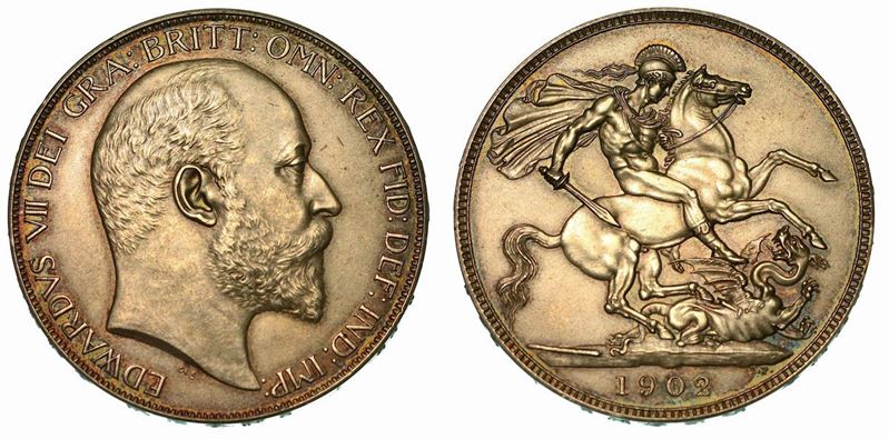 REGNO UNITO. EDWARD VII, 1902-1910. Crown 1902.  - Auction Numismatics - Cambi Casa  [..]