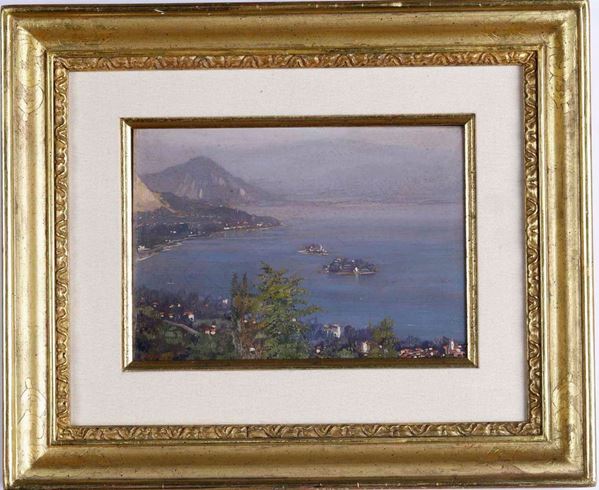 Federico Maragliano - Veduta delle isole Borromee sul Lago Maggiore