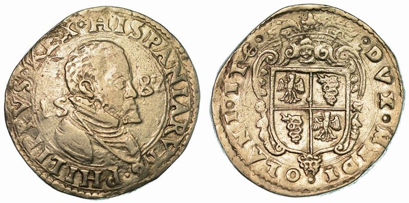 MILANO. FILIPPO II, 1554-1598. Scudo 1582.  - Auction Numismatics - Cambi Casa d' [..]
