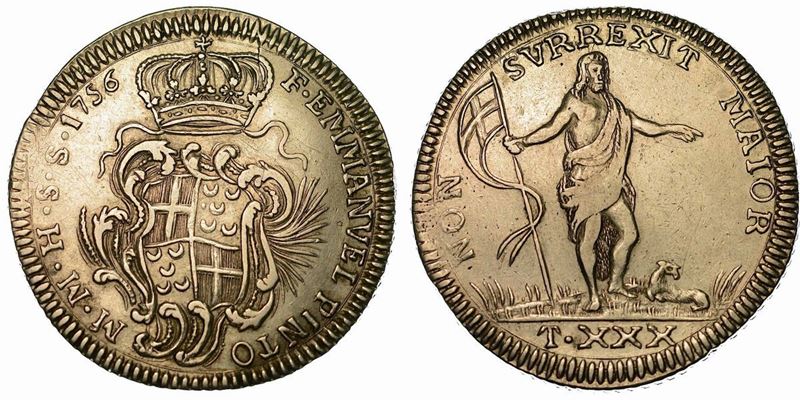 MALTA. EMANUEL PINTO, 1741-1773. 30 Tarì 1756.  - Auction Numismatics - Cambi  [..]