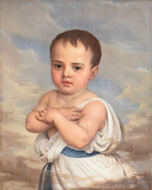 Franz Lenbach - Figura di bambino, 1860