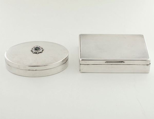 Due scatole in argento. Argenteria artistica italiana del XX-XXI secolo